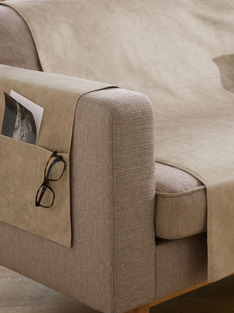 Becquet - Protège fauteuil WHISPER en polyester Beige - Kiabi