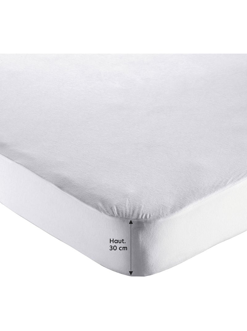 Becquet - Protège matelas grands bonnets HOUSSE JERSEY LYOCELL Blanc - Kiabi