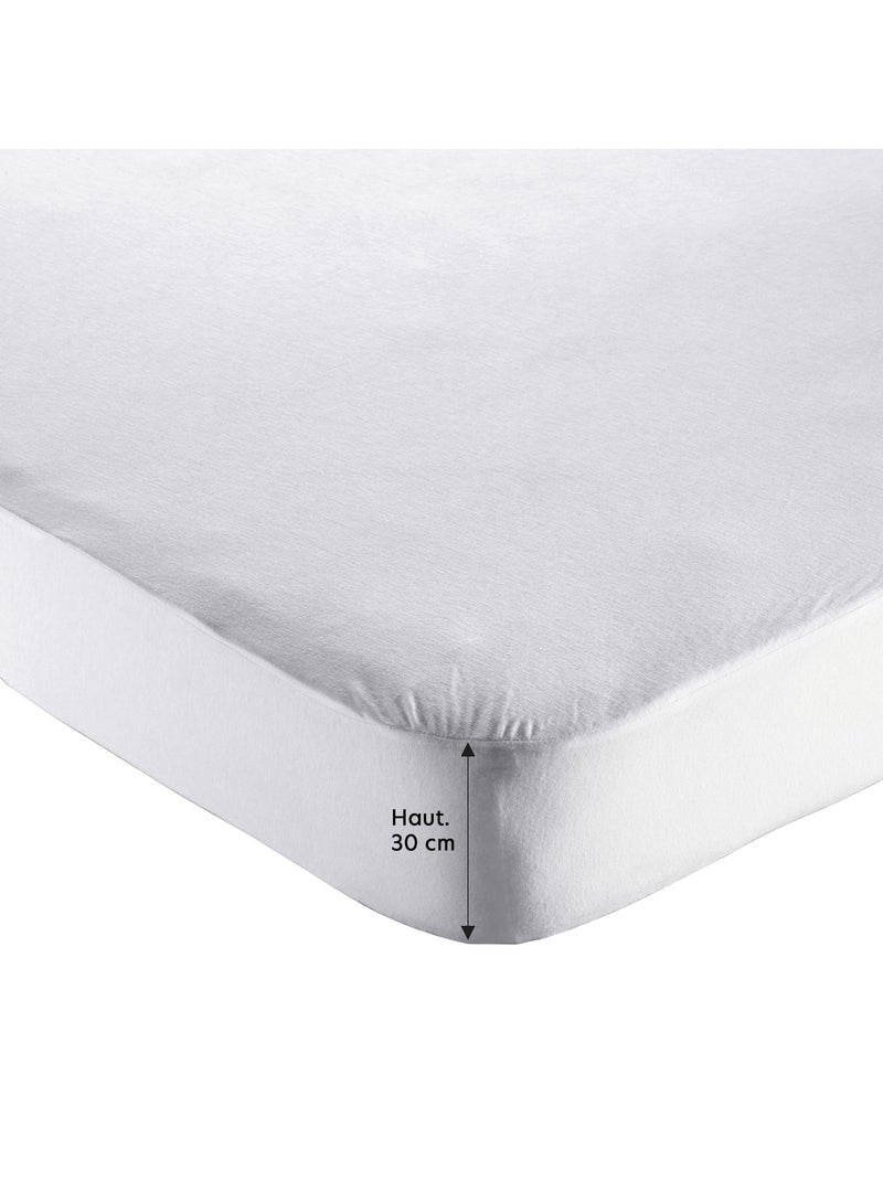 Becquet - Protège matelas grands bonnets HOUSSE JERSEY LYOCELL en autres Blanc - Kiabi