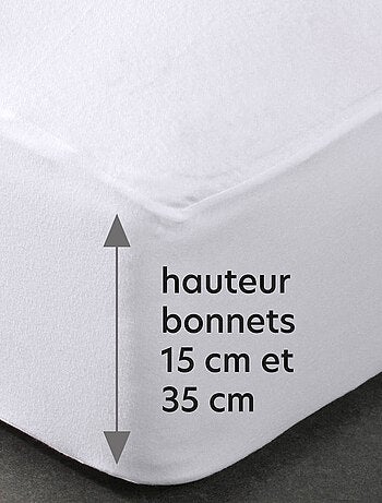 Becquet - Protège matelas grands bonnets HOUSSE MOLLETON PURESSENTIAL GRANDS BONNETS en coton
