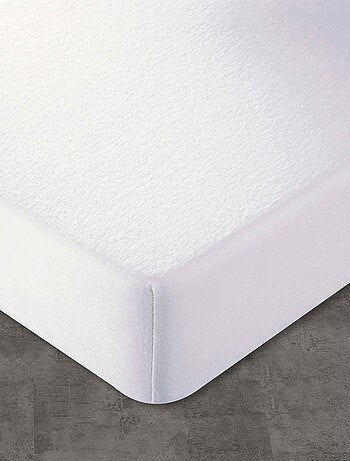 Becquet - Protège matelas grands bonnets MOLLETON IRRÉTRÉCISSABLE en coton