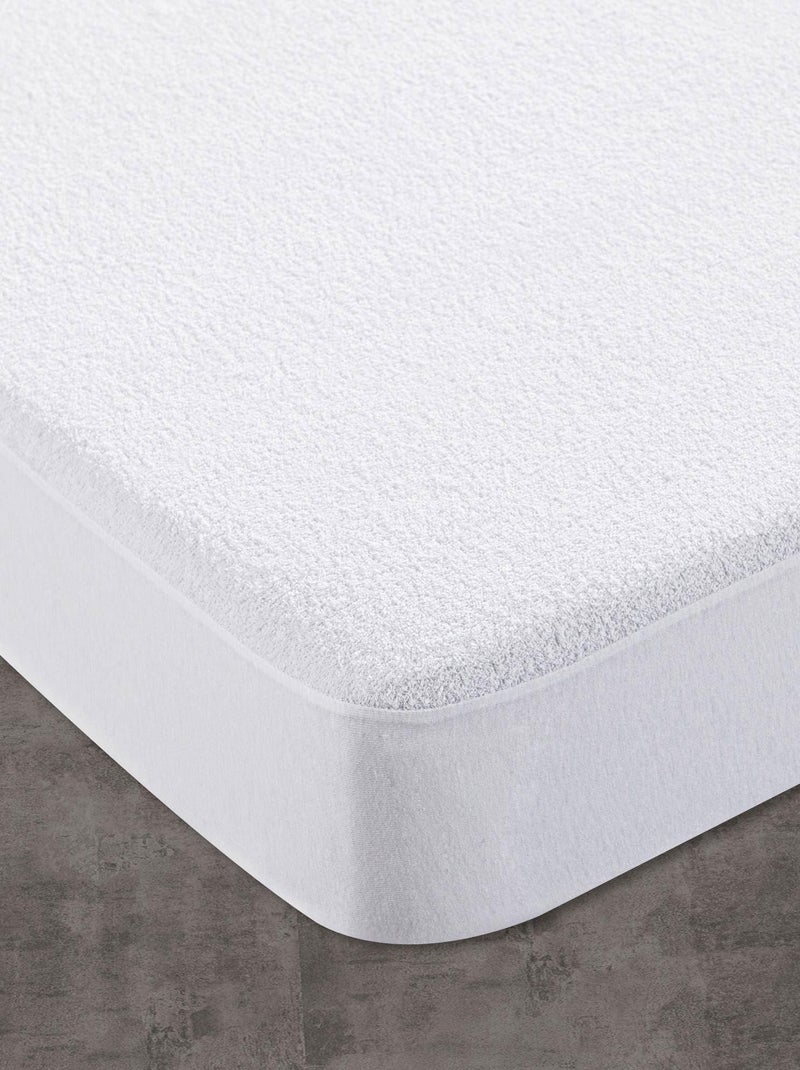 Becquet - Protège matelas Housse bouclette imperméable en coton Blanc - Kiabi