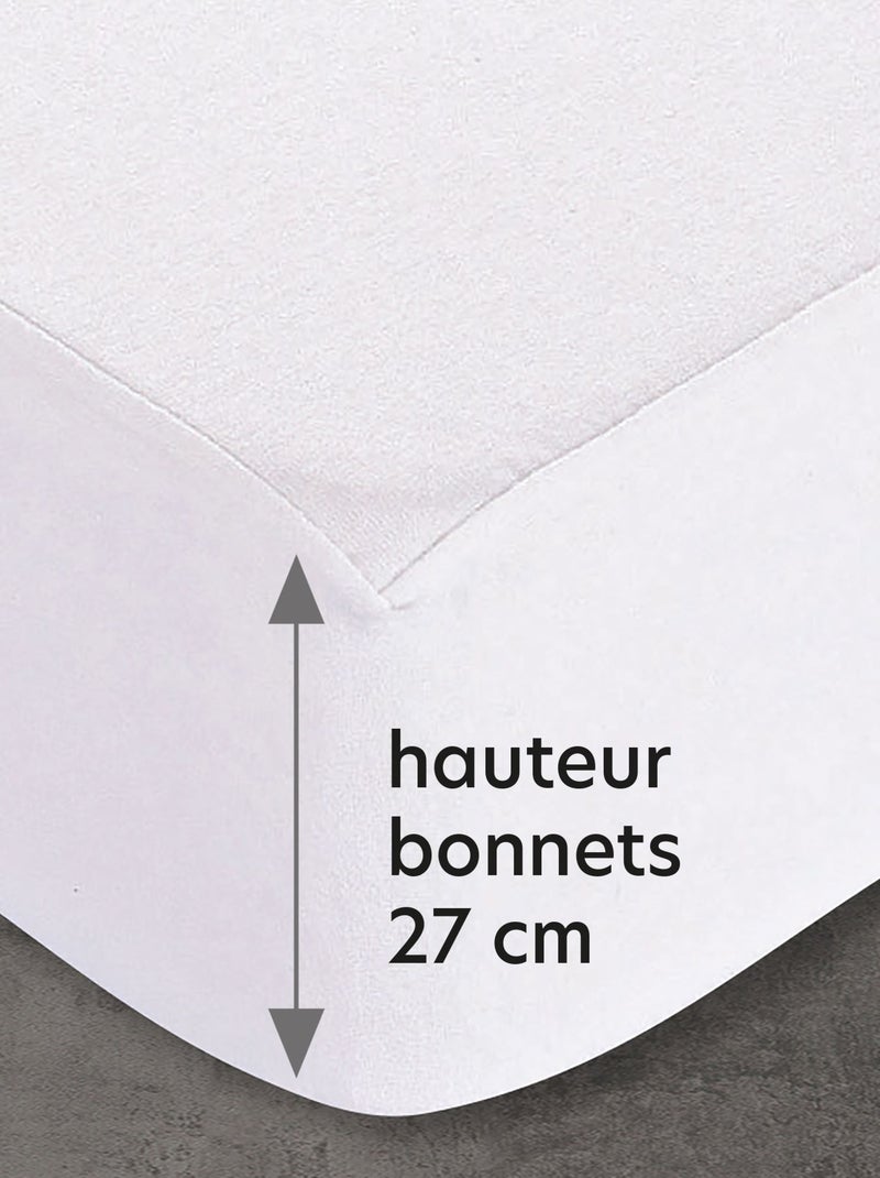 Becquet - Protège matelas JERSEY IMPERMÉABLE en coton Blanc - Kiabi