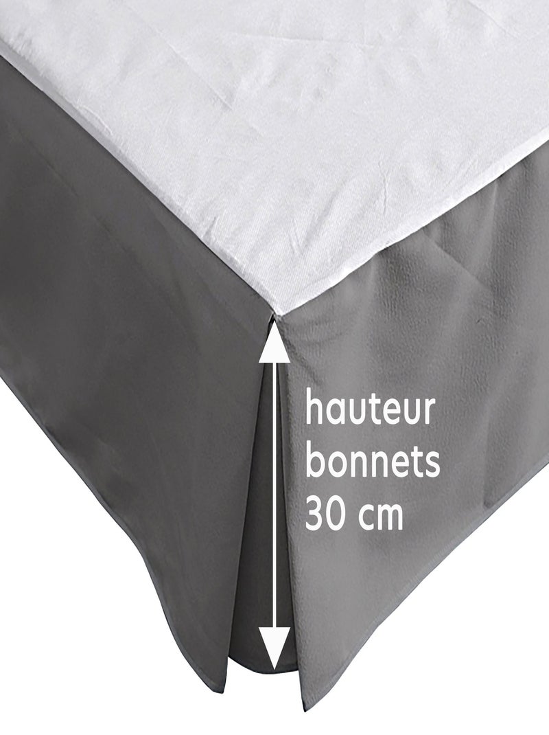 Becquet - Protège matelas LONETA en coton Gris Argenté - Kiabi