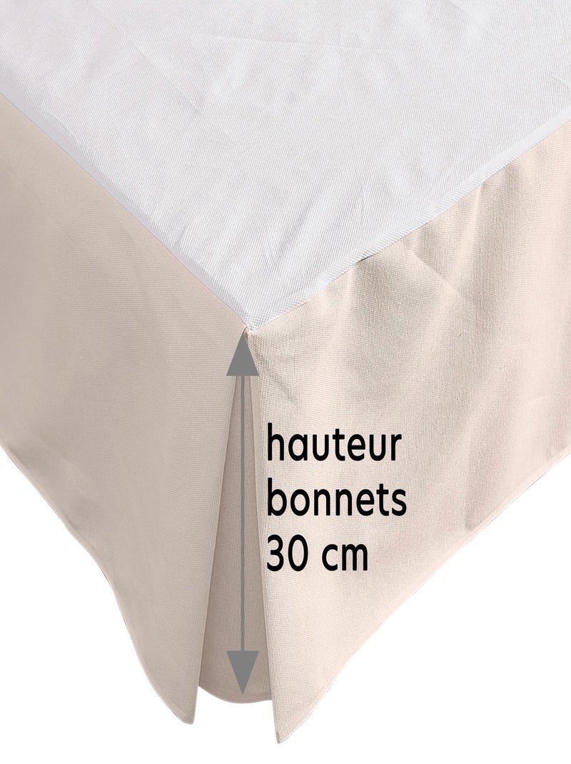 Becquet - Protège matelas LONETA en coton Gris Argenté - Kiabi