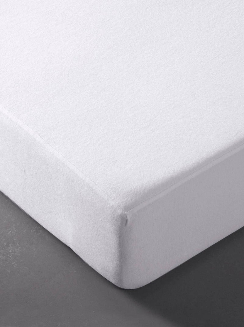 Becquet - Protège matelas MOLLETON IMPERMÉABLE PERSPIRANT en coton Blanc - Kiabi