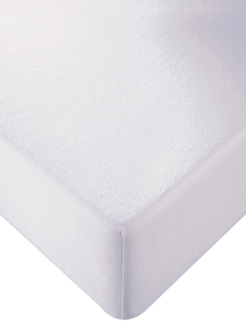 Becquet - Protège matelas MOLLETON IRRÉTRÉCISSABLE en coton Blanc - Kiabi
