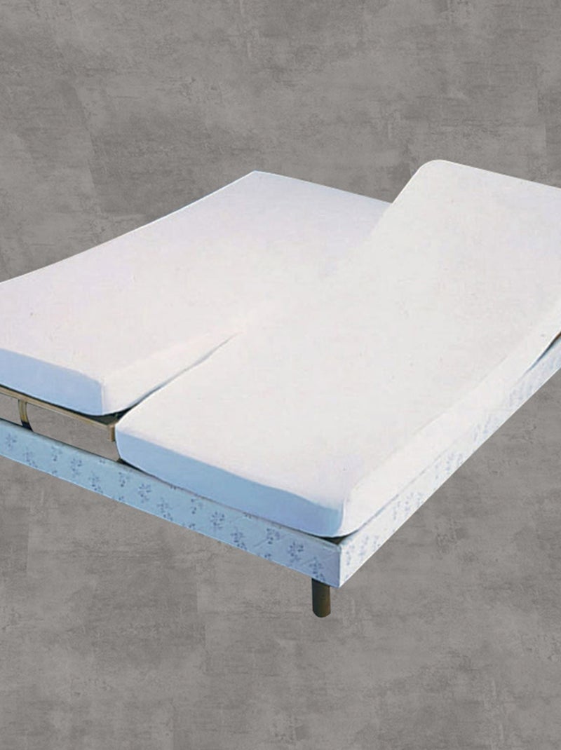 Becquet - Protège matelas tpr MOLLETON POUR LIT DOUBLE COUCHAGE en coton Blanc - Kiabi