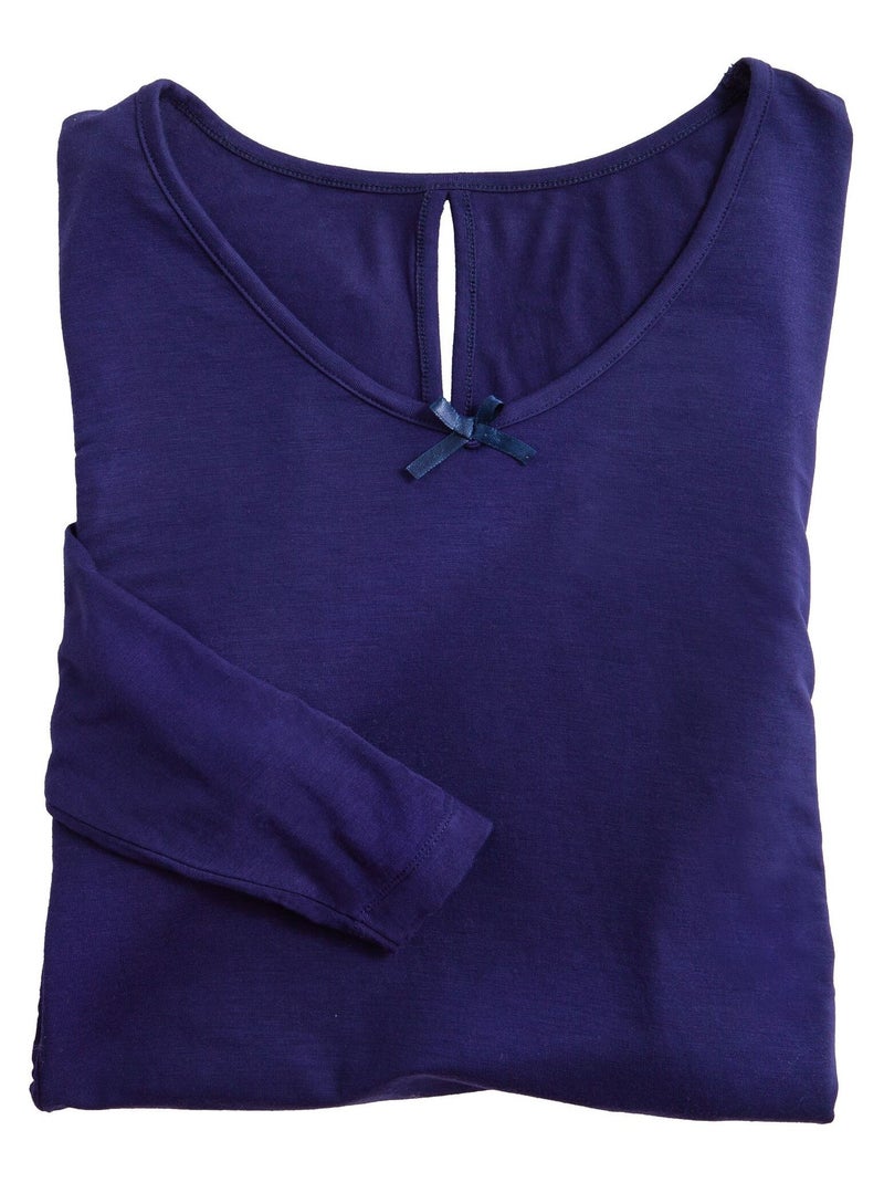 Becquet - Pyjama AMAZONE en viscose Bleu marine - Kiabi