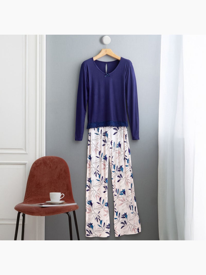 Becquet - Pyjama AMAZONE en viscose Bleu marine - Kiabi