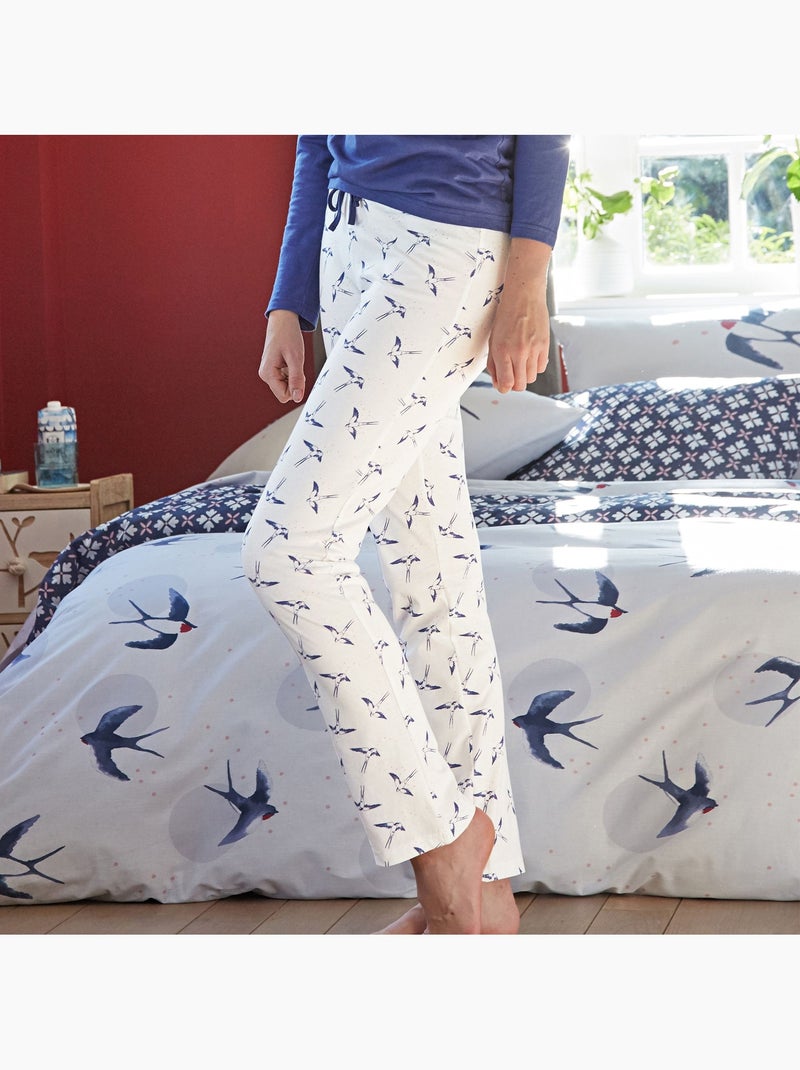 Becquet - pyjama evasio hiron en coton Bleu denim - Kiabi