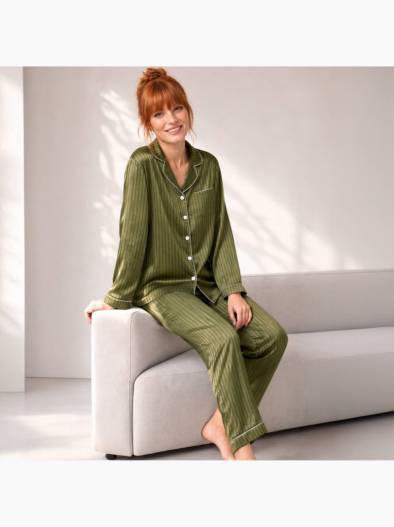 Becquet - pyjama féminité en polyester Vert - Kiabi