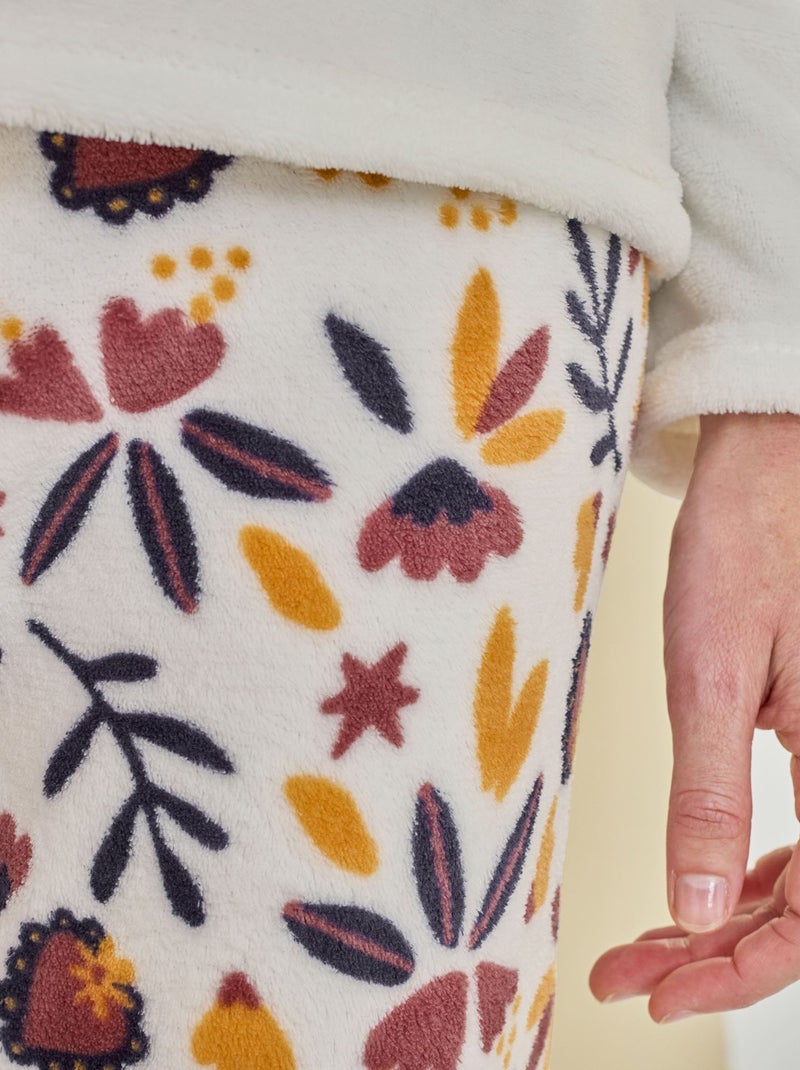 Becquet - Pyjama FLORE en polyester Ecru - Kiabi