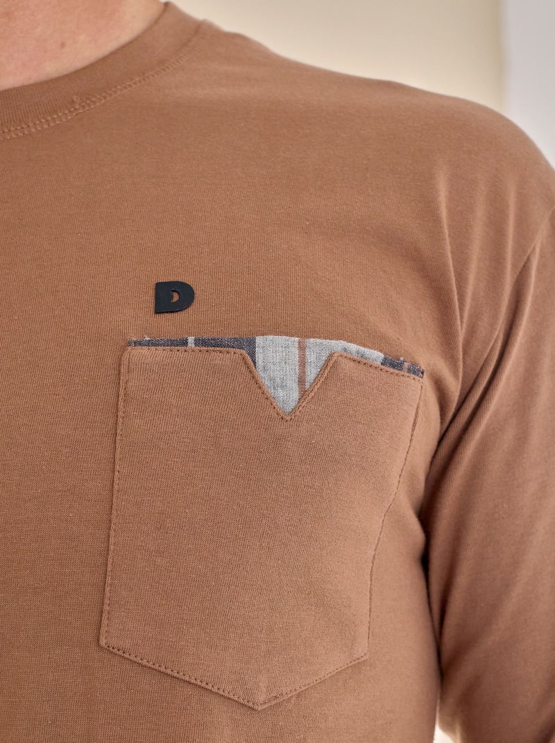 Becquet - Pyjama TONY en coton Marron glacé - Kiabi