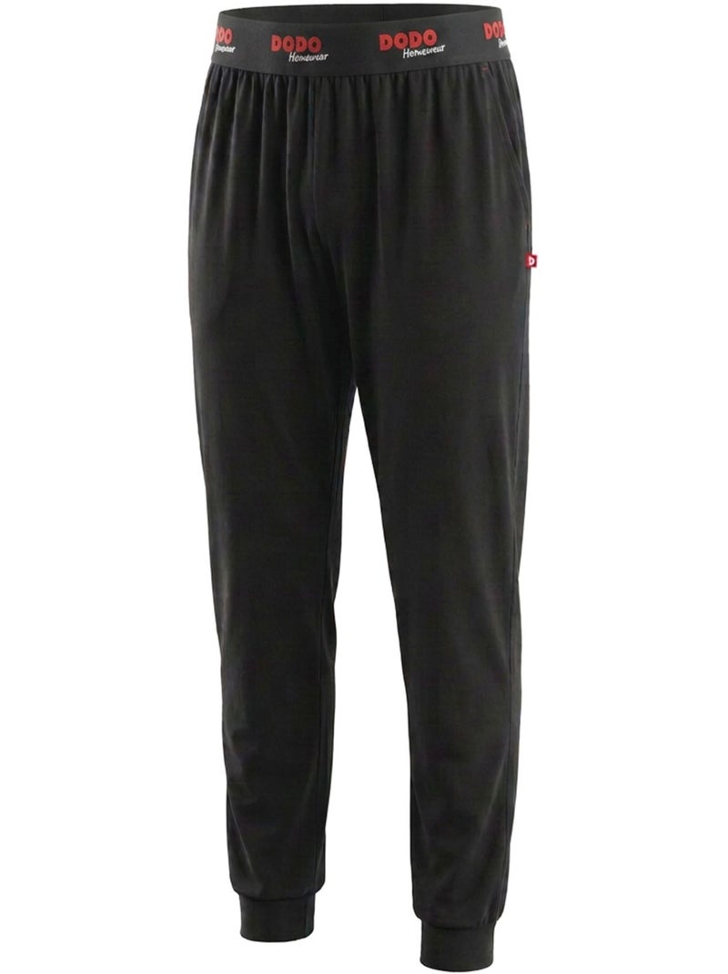 Becquet - Pyjama UNIV en coton Noir - Kiabi
