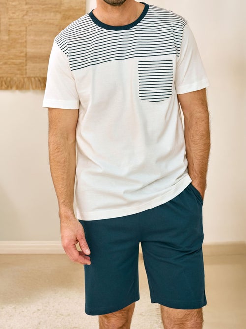 Becquet - Pyjashort HERVAN en coton - Kiabi