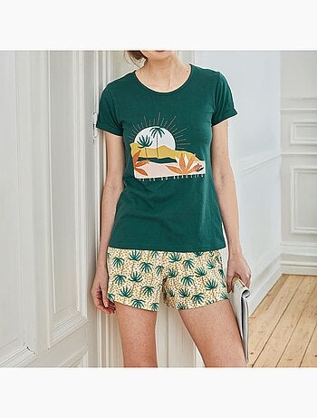 Becquet - Pyjashort ILEDESERTE en coton