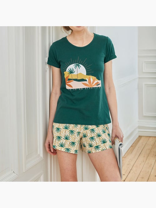 Becquet - Pyjashort ILEDESERTE en coton - Kiabi