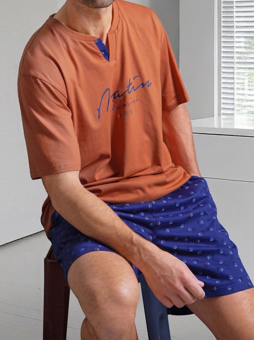Becquet - Pyjashort MATIN en coton - Kiabi