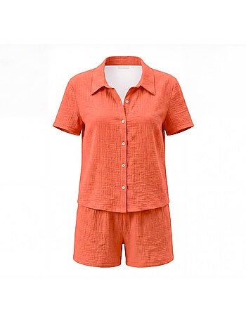 Becquet - Pyjashort PYJASHORT GAZE en coton