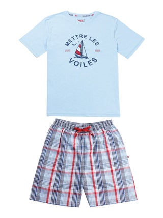Becquet - Pyjashort VOILES en coton
