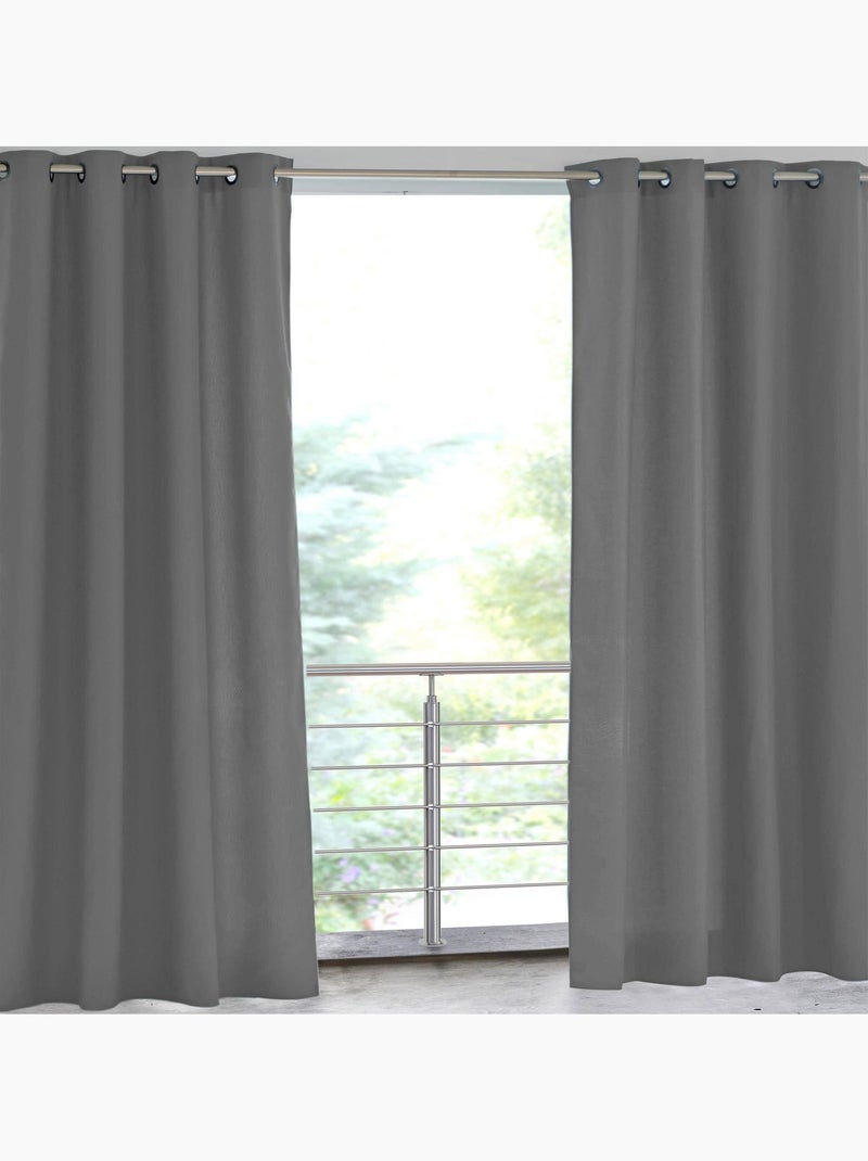 Becquet - Rideau Ame.toile D'exterieur en polyester Gris Argenté - Kiabi