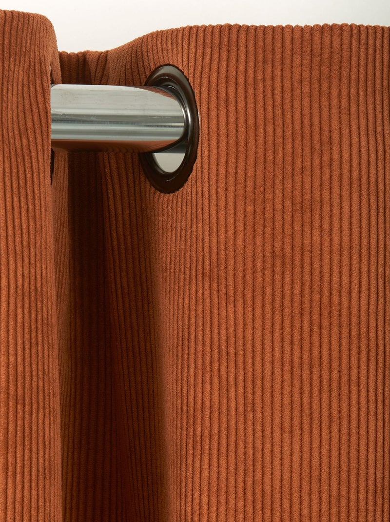 Becquet - Rideau occultant ALBERTA en acrylique Marron caramel - Kiabi