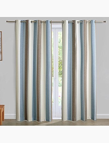 Becquet - Rideau occultant ALPS RAYÉ en acrylique