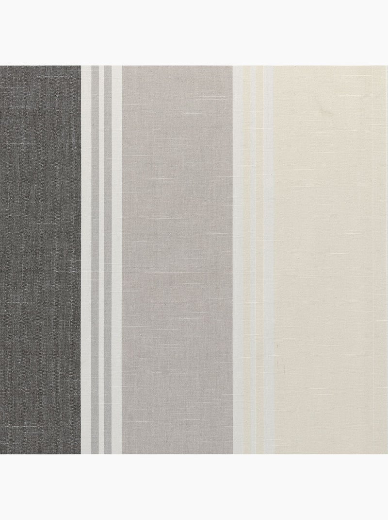 Becquet - Rideau occultant ALPS RAYÉ en acrylique Gris Argenté - Kiabi