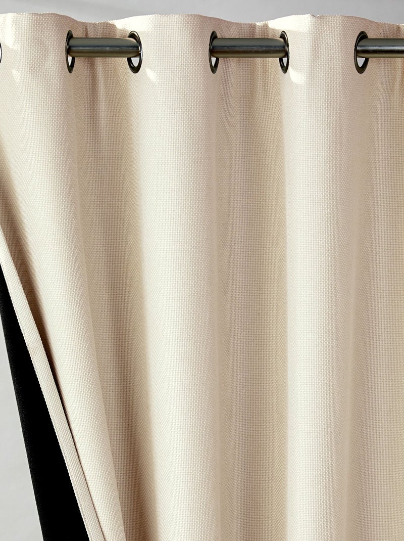 Becquet - Rideau occultant BOREAL OCCULTANT en polyester Beige sable - Kiabi