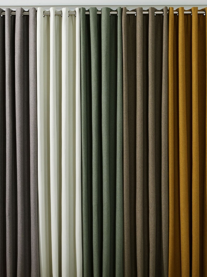 Becquet - Rideau occultant BOREAL OCCULTANT en polyester Beige sable - Kiabi