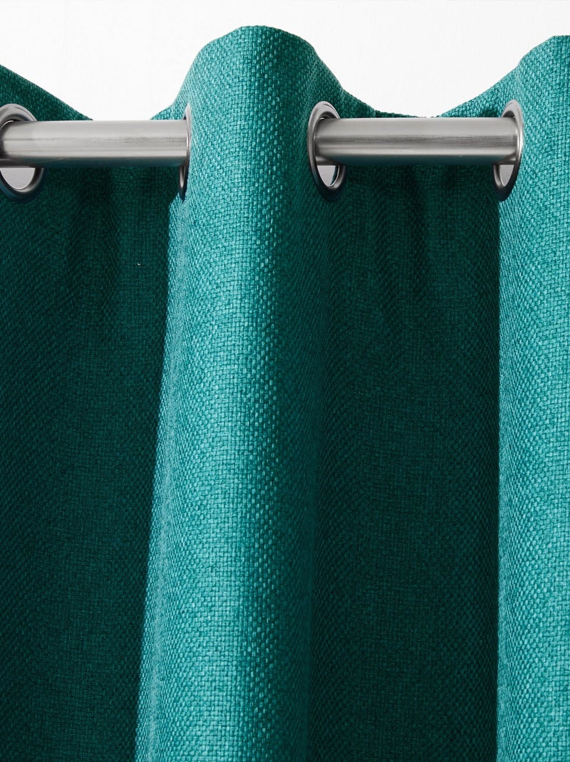 Becquet - Rideau occultant BOREAL OCCULTANT en polyester Bleu canard - Kiabi