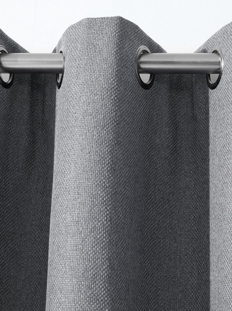 Becquet - Rideau occultant BOREAL OCCULTANT en polyester Gris moyen - Kiabi
