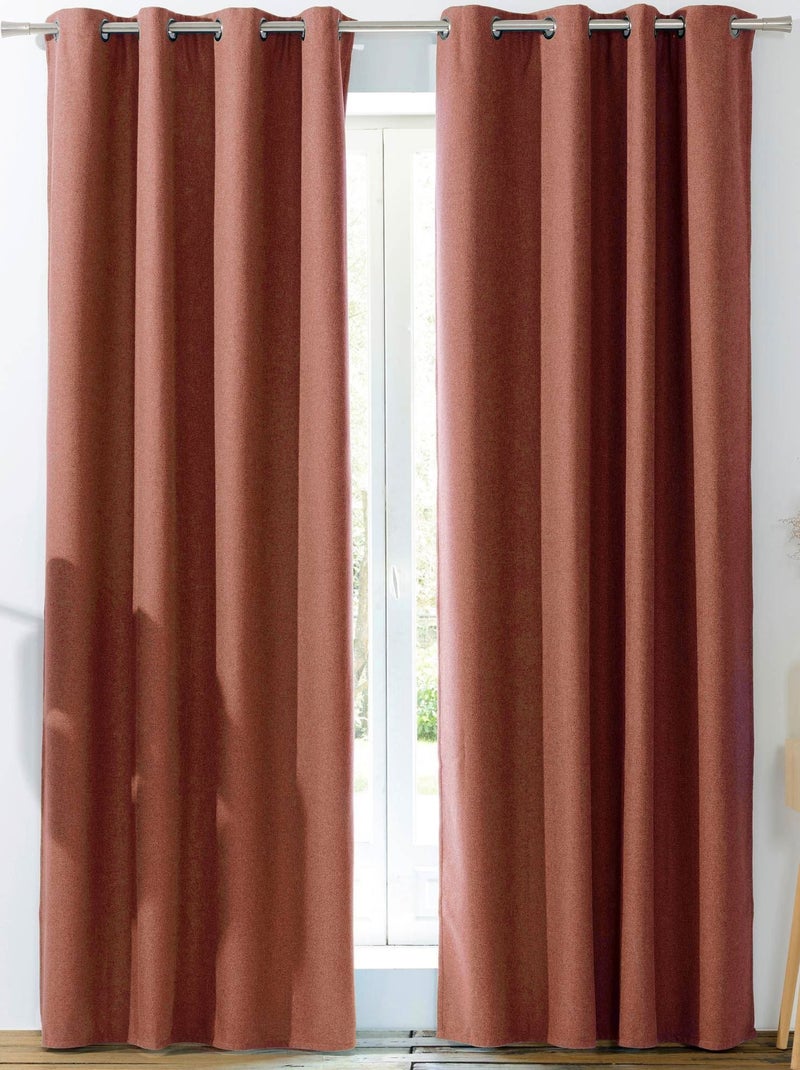 Becquet - Rideau occultant BOREAL OCCULTANT en polyester Vieux rose - Kiabi