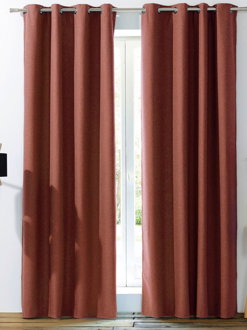 Becquet - Rideau occultant BOREAL OCCULTANT en polyester Vieux rose - Kiabi