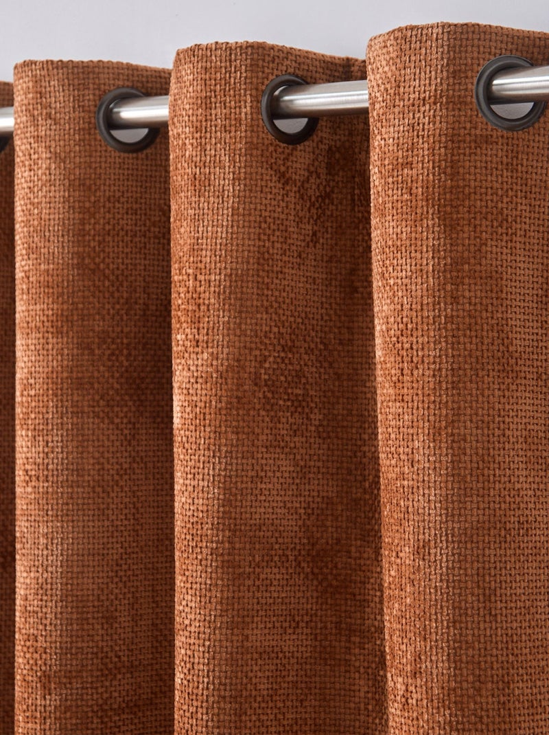 Becquet - Rideau occultant COLORADO en polyester Marron caramel - Kiabi