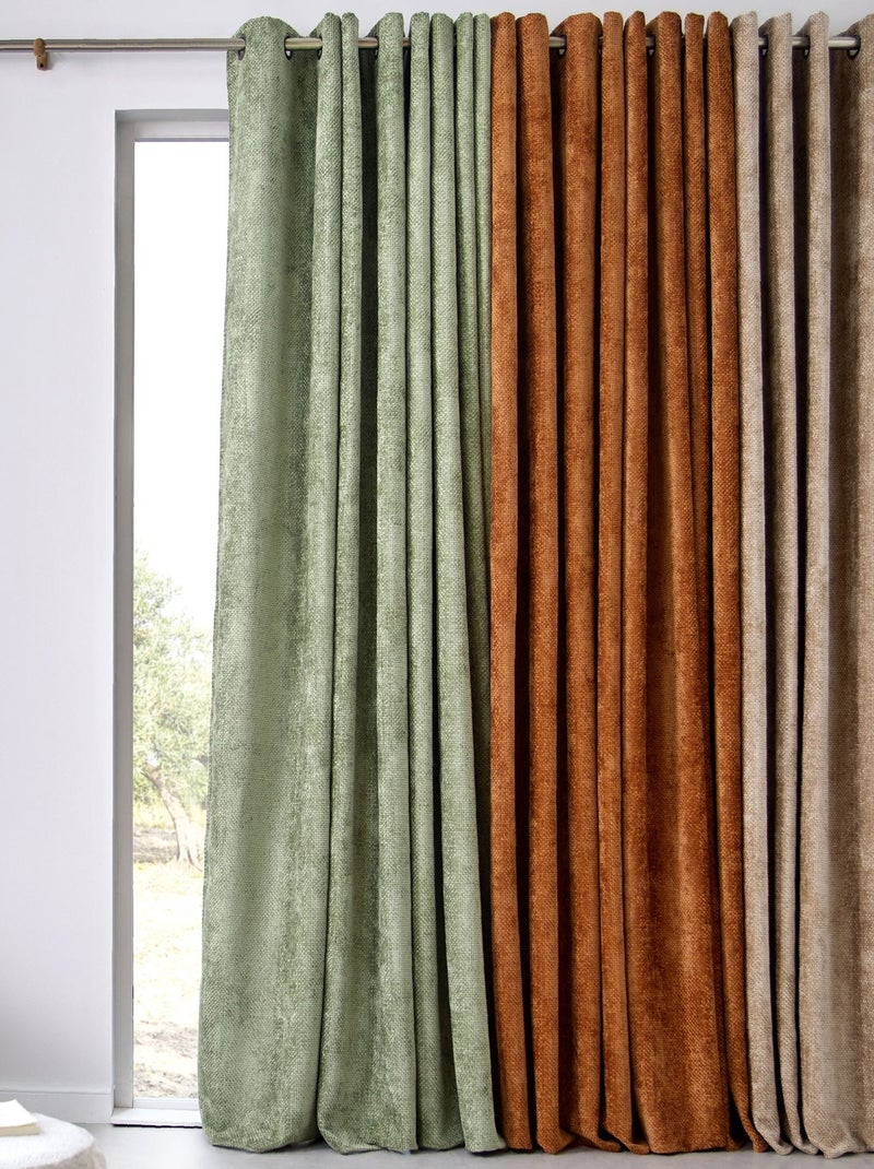 Becquet - Rideau occultant COLORADO en polyester Vert d'eau - Kiabi
