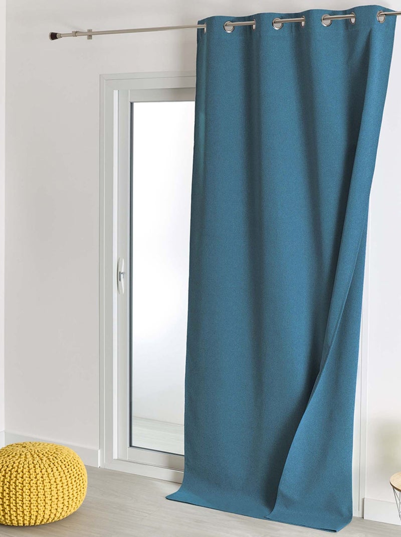 Becquet - Rideau occultant INTIME en polyester Bleu pétrole - Kiabi