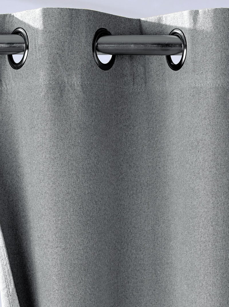 Becquet - Rideau occultant INTIME en polyester Gris Argenté - Kiabi