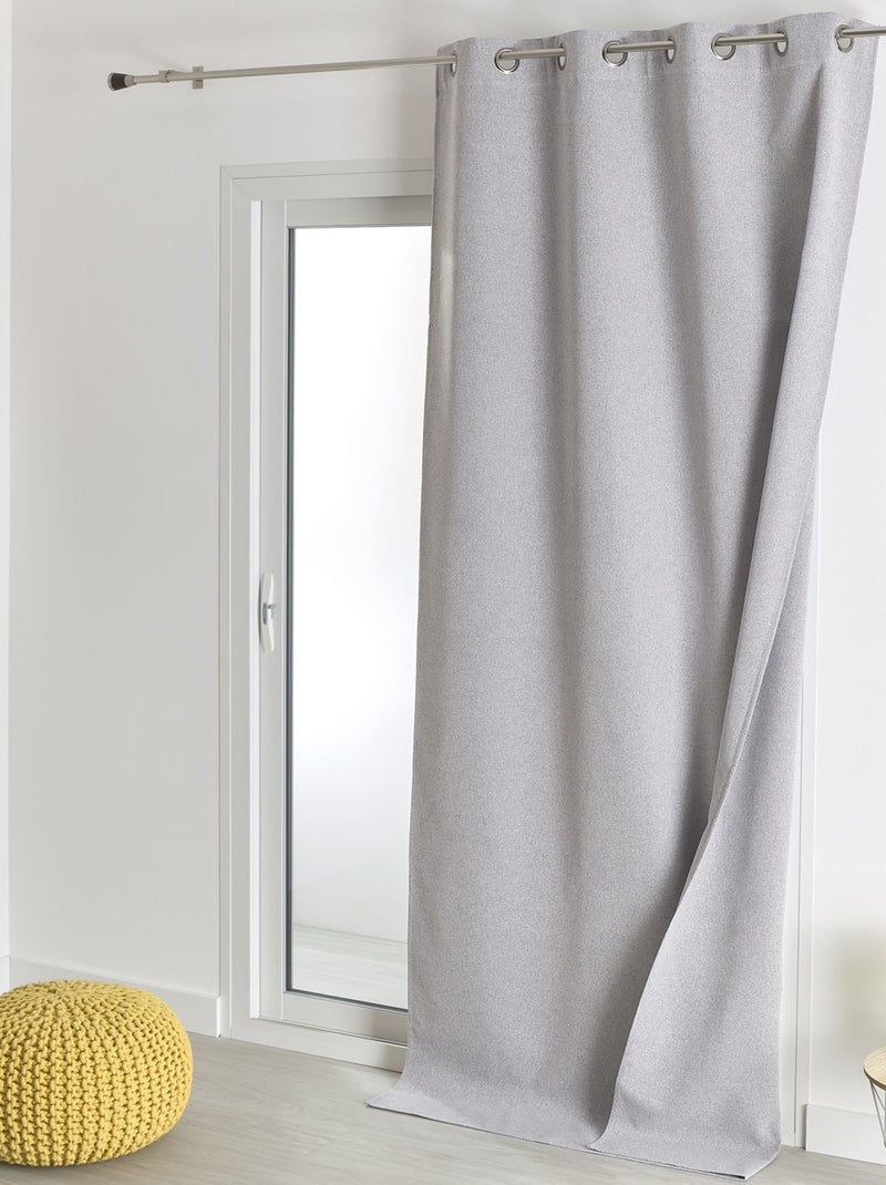 Becquet - Rideau occultant INTIME en polyester Gris Argenté - Kiabi