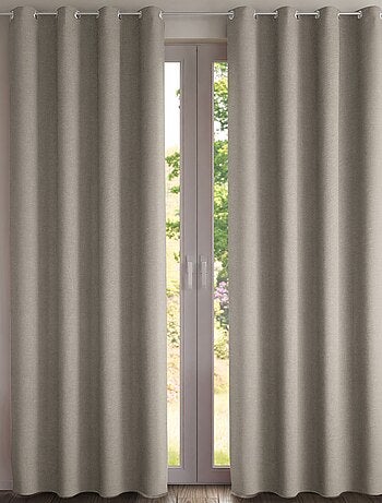 Becquet - Rideau occultant NATTE CHAMBRAY OCCULTANT THERMIQUE RIDEAU en polyester
