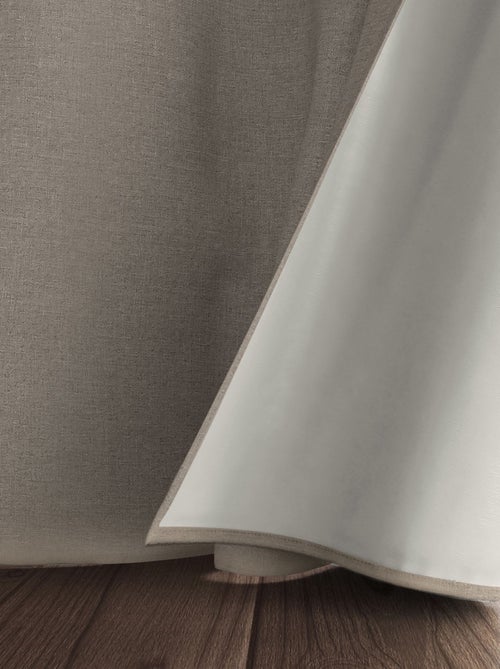 Becquet - Rideau occultant NATTE CHAMBRAY OCCULTANT THERMIQUE RIDEAU en polyester - Kiabi Becquet - Rideau occultant NATTE CHAMBRAY OCCULTANT THERMIQUE RIDEAU en polyester - Kiabi