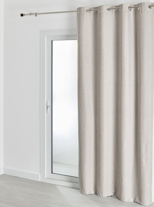 Becquet - Rideau occultant NATTE CHAMBRAY OCCULTANT THERMIQUE RIDEAU en polyester - Kiabi Becquet - Rideau occultant NATTE CHAMBRAY OCCULTANT THERMIQUE RIDEAU en polyester - Kiabi