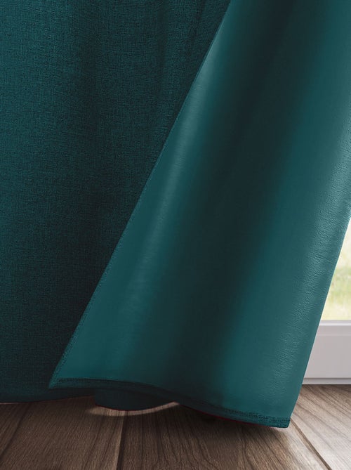 Becquet - Rideau occultant NATTE CHAMBRAY OCCULTANT THERMIQUE RIDEAU en polyester - Kiabi Becquet - Rideau occultant NATTE CHAMBRAY OCCULTANT THERMIQUE RIDEAU en polyester - Kiabi