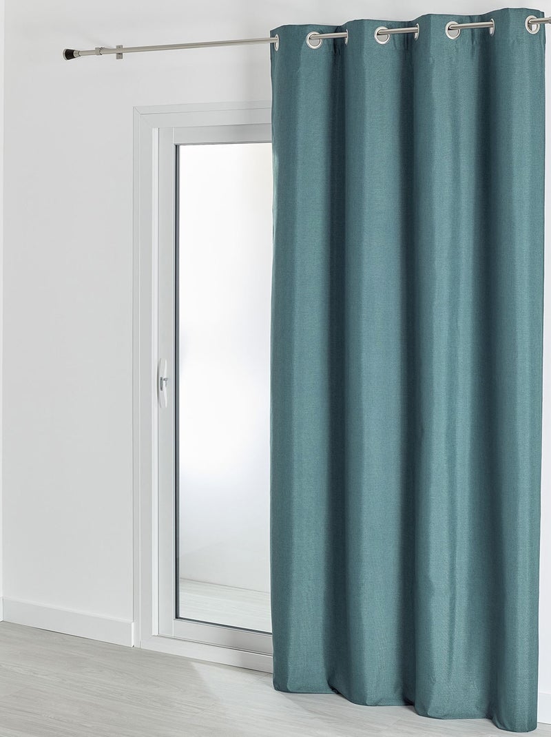 Becquet - Rideau occultant NATTE CHAMBRAY OCCULTANT THERMIQUE RIDEAU en polyester Bleu - Kiabi