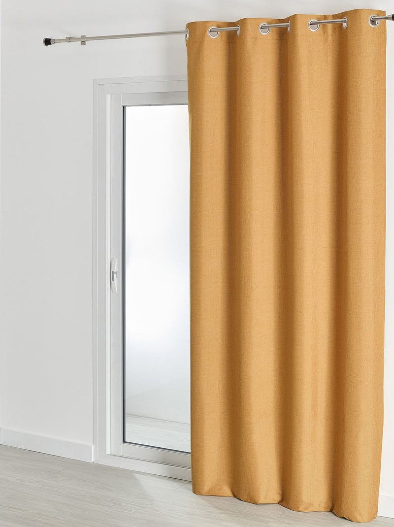 Becquet - Rideau occultant NATTE CHAMBRAY OCCULTANT THERMIQUE RIDEAU en polyester Jaune foncé - Kiabi