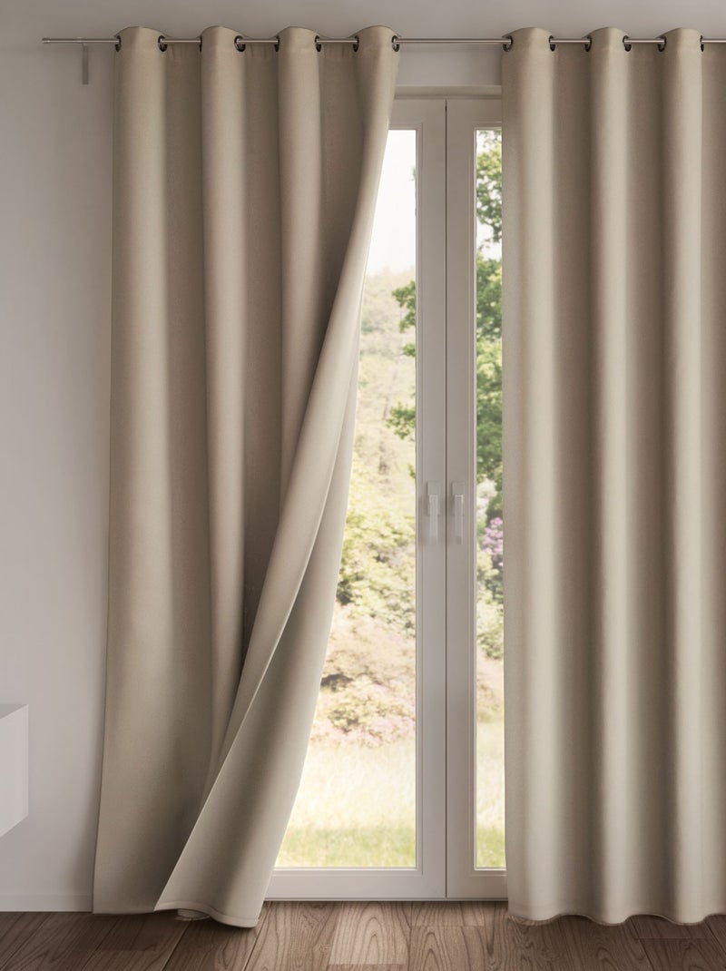 Becquet - Rideau occultant NEW NOLAN en polyester Beige - Kiabi