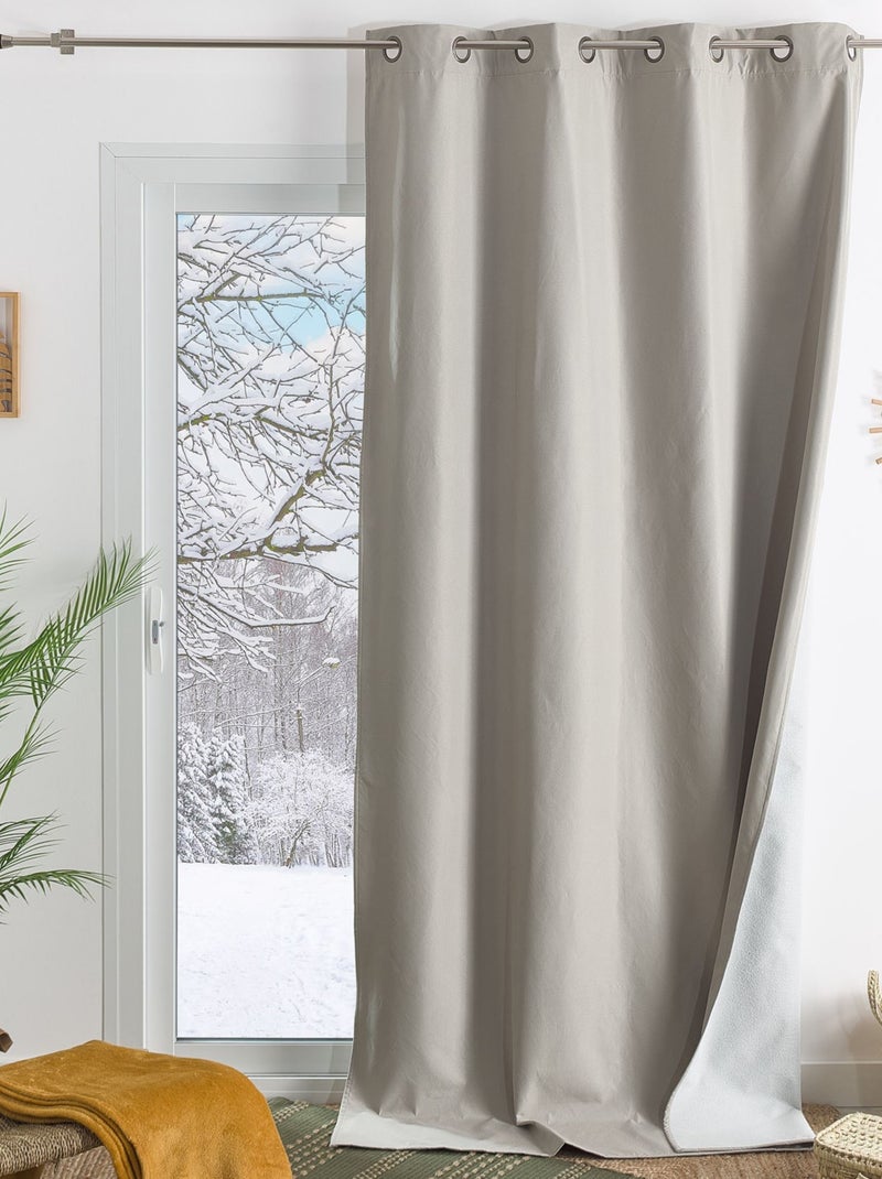 Becquet - Rideau occultant OCC.POLARIS en polyester Beige sable - Kiabi