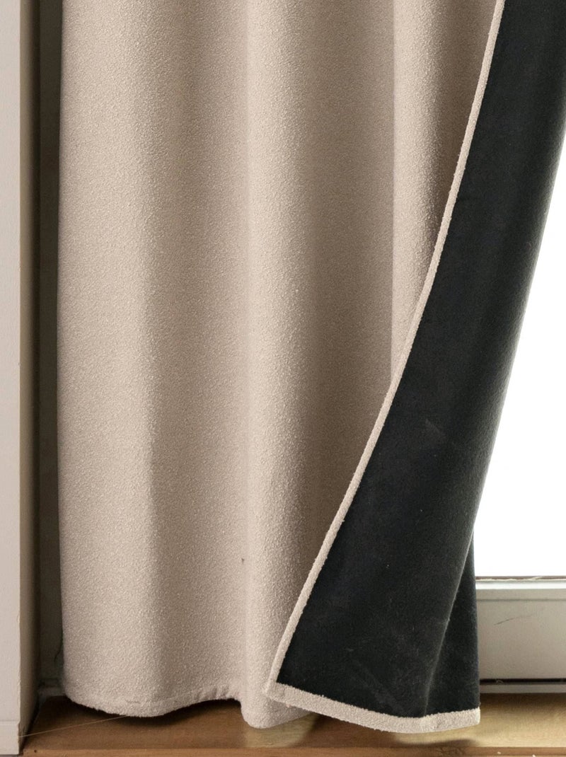 Becquet - Rideau occultant RUFUS en polyester Beige - Kiabi