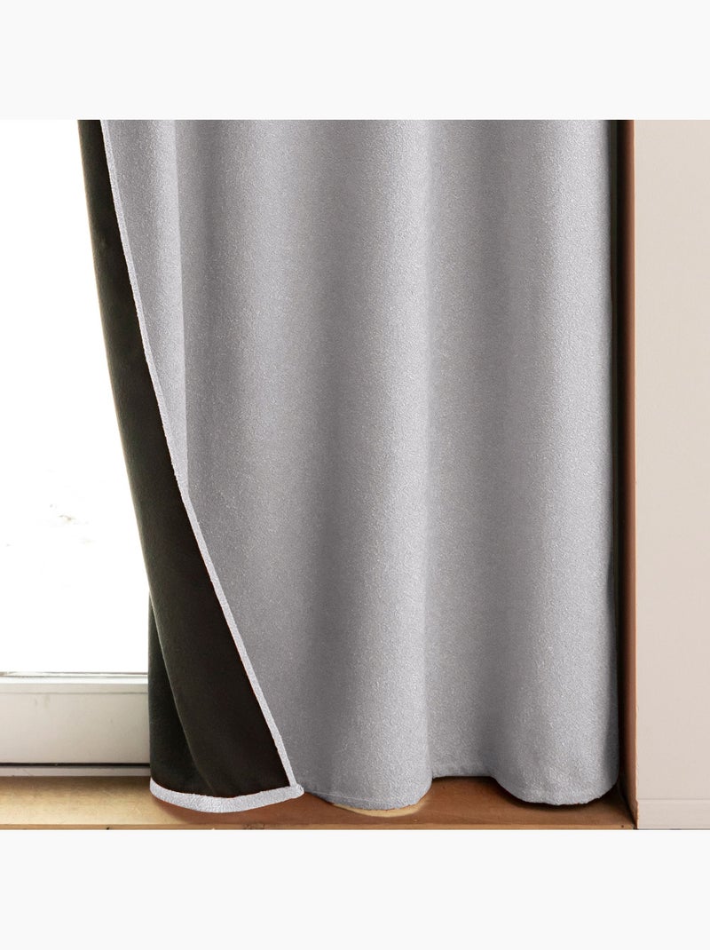 Becquet - Rideau occultant RUFUS en polyester Gris perle - Kiabi